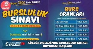 KÜLTÜR KOLEJİ’NDE BURSLULUK SINAVI HEYECANI BAŞLADI