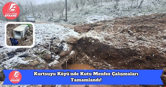Kurtsuyu Köyü’nde Kutu Menfez Çalışmaları Tamamlandı!