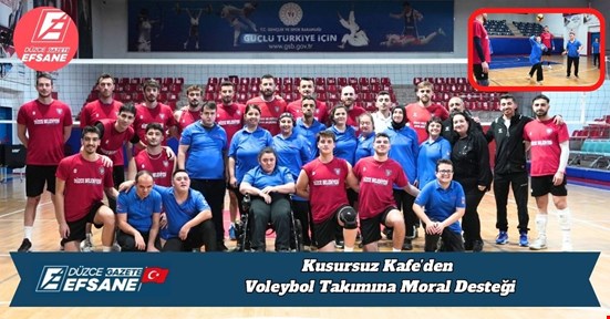 Kusursuz Kafe’den Voleybol Takımına Moral Desteği