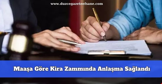 Maaşa Göre Kira Zammında Anlaşma Sağlandı