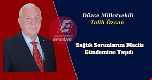 Milletvekili Talih Özcan, Sağlık Sorunlarını Meclis Gündemine Taşıdı