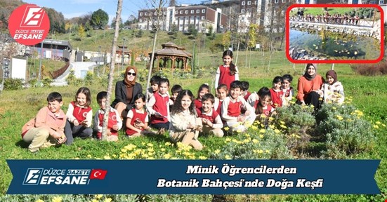 Minik Öğrencilerden Botanik Bahçesi’nde Doğa Keşfi