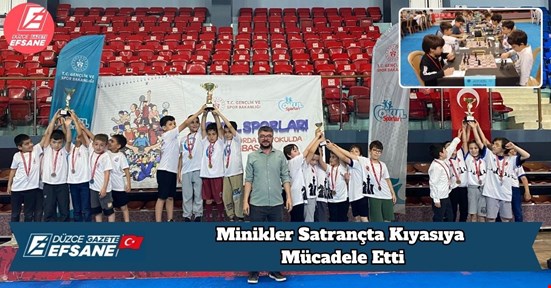 Minikler Satrançta Kıyasıya Mücadele Etti