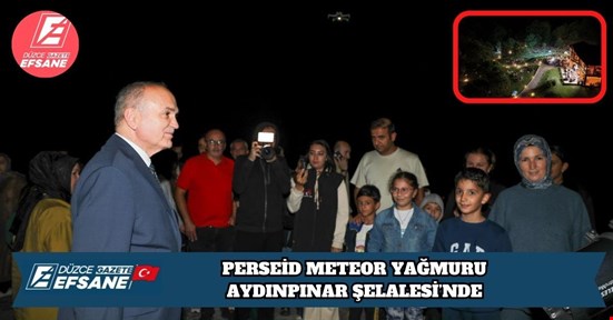 PERSEİD METEOR YAĞMURU AYDINPINAR ŞELALESİ’NDE