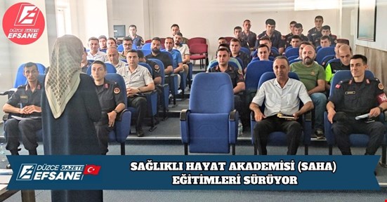 SAĞLIKLI HAYAT AKADEMİSİ (SAHA) EĞİTİMLERİ SÜRÜYOR