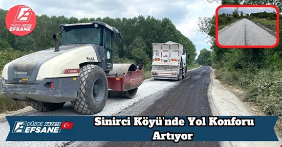 Sinirci Köyü’nde Yol Konforu Artıyor