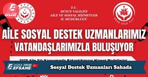 Sosyal Destek Uzmanları Sahada