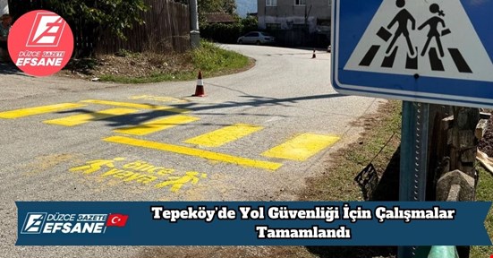 Tepeköy’de Yol Güvenliği İçin Çalışmalar Tamamlandı