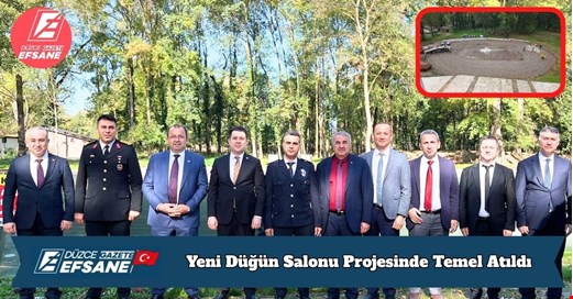 Yeni Düğün Salonu Projesinde Temel Atıldı