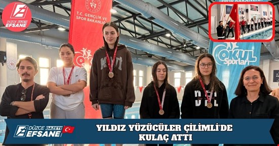 YILDIZ YÜZÜCÜLER ÇİLİMLİ’DE KULAÇ ATTI