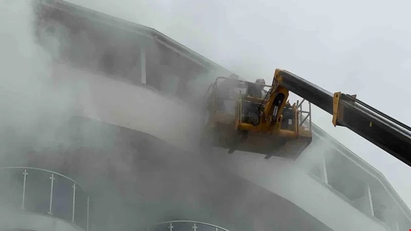 TURKUAZ OTEL'DE KORKUTAN YANGIN