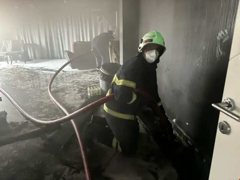 TURKUAZ OTEL'DE KORKUTAN YANGIN