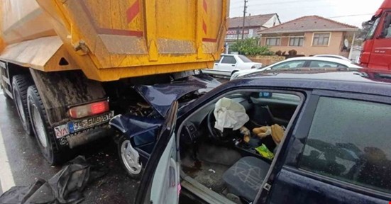 Akçakoca yolunda feci kaza! 1 yaralı