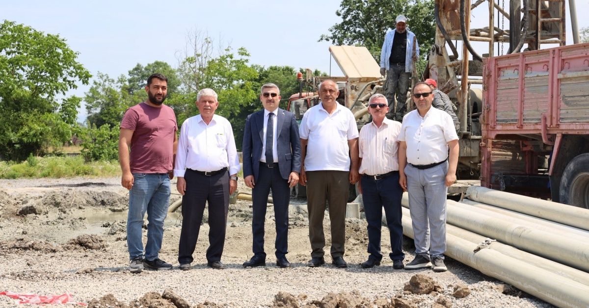 İÇME SUYU İÇİN SONDAJ ÇALIŞMALARI SÜRÜYOR
