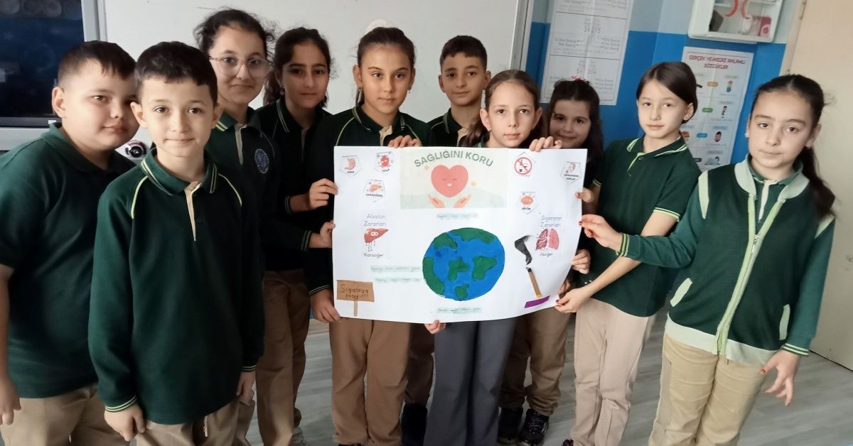 İLKOKUL ÖĞRENCİLERİNDEN ÖNEMLİ MESAJ