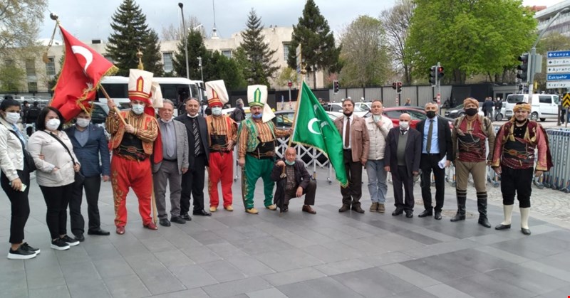 ABD Büyükelçiliği önünde mehter eşliğinde kınama!