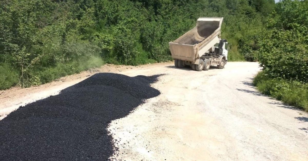Asfalt çalışmaları devam ediyor
