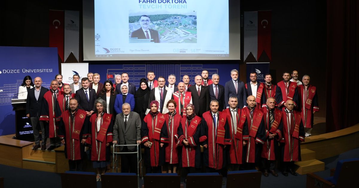 FATİH DÖNMEZ İÇİN FAHRİ DOKTORA TEVCİH TÖRENİ DÜZENLENDİ