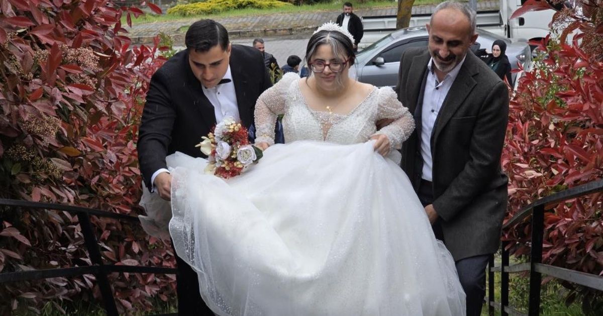 Gelinlik giyme hayali gerçek oldu