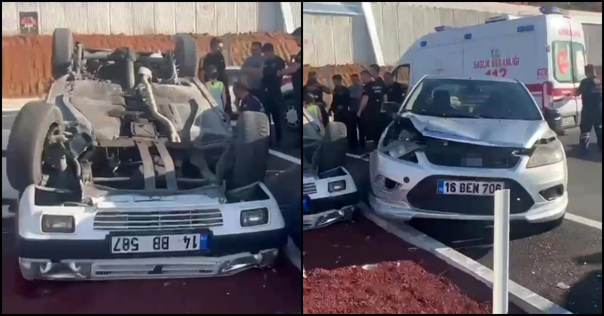 Hastane kavşağında kaza: 5 yaralı
