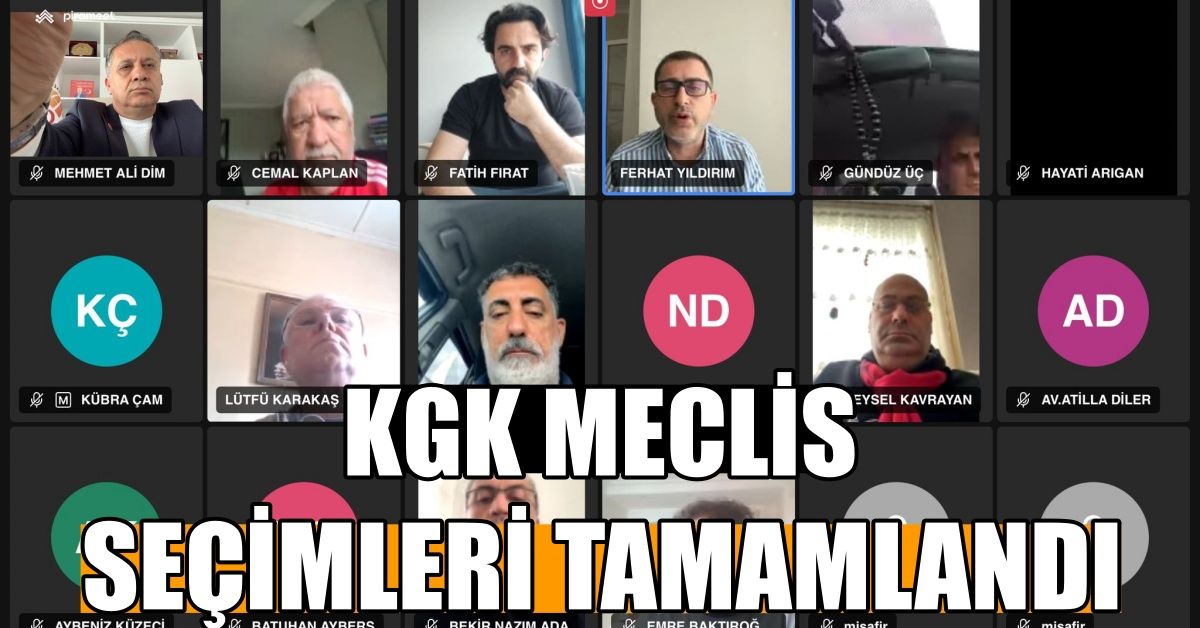 KGK MECLİS SEÇİMLERİ TAMAMLANDI