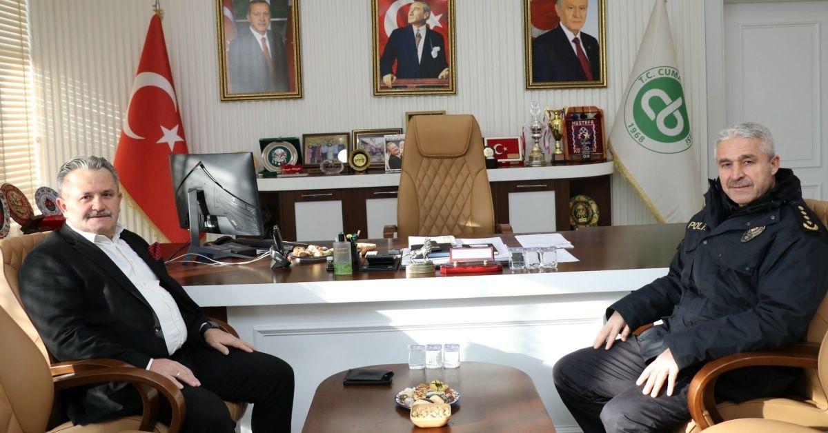 KOLOĞLU, EMNİYET MÜDÜRÜ ERGÜDER’İ AĞIRLADI