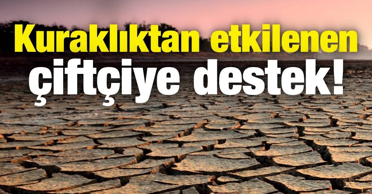 Kuraklıktan etkilenen çiftçiye destek!