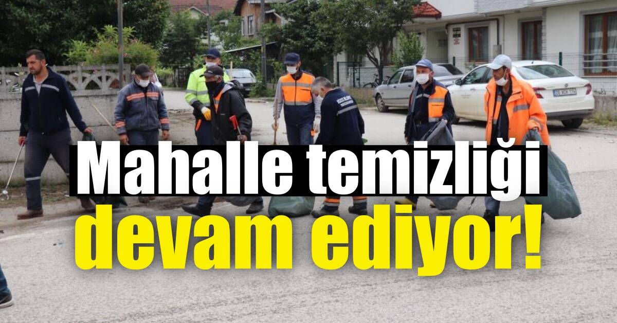 Mahalle temizliği devam ediyor!