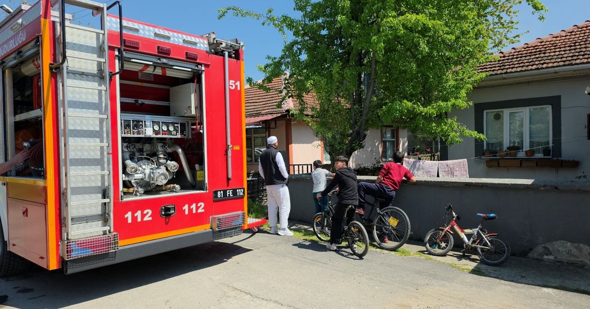 OCAKTA UNUTULAN ÇAYDANLIK YANDI