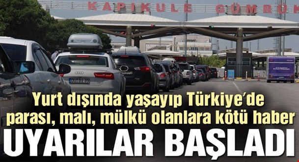 Hesapların bildirimde ilk şok gurbetçi emekliye!