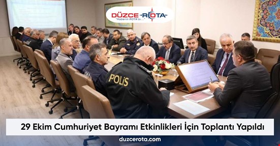 29 Ekim Cumhuriyet Bayramı Etkinlikleri İçin Toplantı Yapıldı