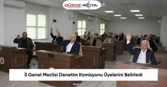 İl Genel Meclisi Denetim Komisyonu Üyelerini Belirledi