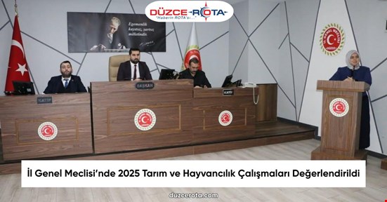 İl Genel Meclisi’nde 2025 Tarım ve Hayvancılık Çalışmaları Değerlendirildi