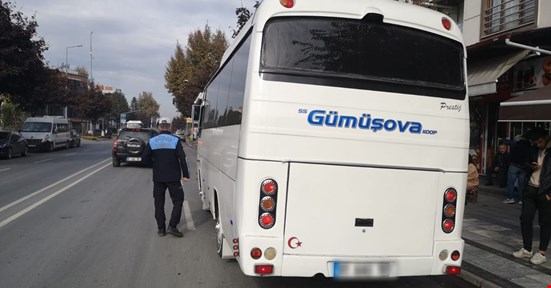 İLÇE VE BELDE OTOBÜSLERİNE DENETİM YAPILDI