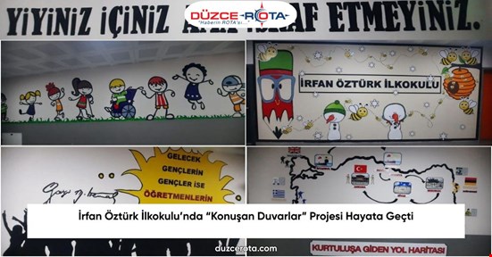 İrfan Öztürk İlkokulu’nda “Konuşan Duvarlar” Projesi Hayata Geçti