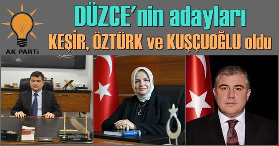 AK Parti'nin adayları belli oldu