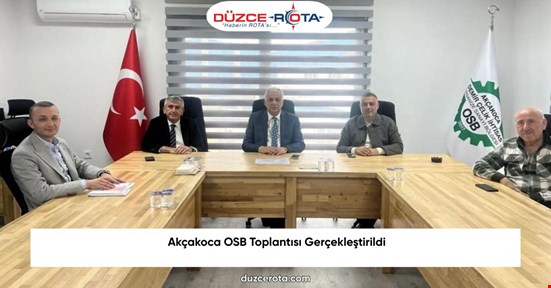Akçakoca OSB Toplantısı Gerçekleştirildi