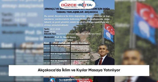 Akçakoca’da İklim ve Kıyılar Masaya Yatırılıyor