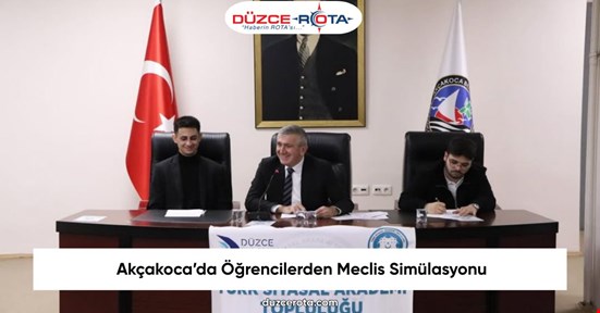 Akçakoca’da Öğrencilerden Meclis Simülasyonu