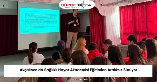 Akçakoca’da Sağlıklı Hayat Akademisi Eğitimleri Aralıksız Sürüyor