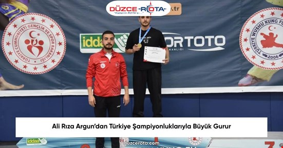 Ali Rıza Argun’dan Türkiye Şampiyonluklarıyla Büyük Gurur
