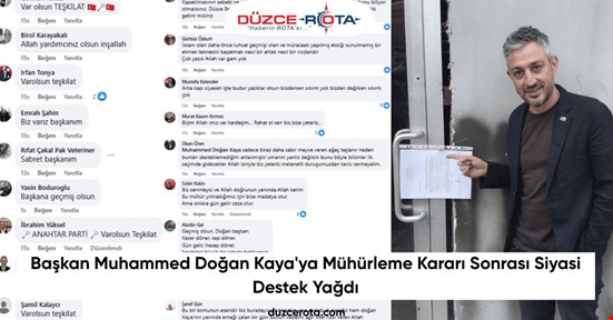 Başkan Muhammed Doğan Kaya'ya Mühürleme Kararı Sonrası Siyasi Destek Yağdı