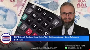 BBP Düzce İl Başkanı Emre Erdem’den Açıklanan Asgari Ücret Rakamına Sert Tepki !