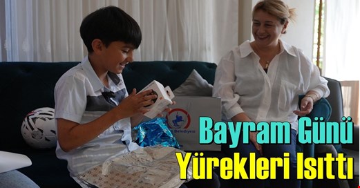 BELEDİYE PERSONELİNE KOLONYA VE ŞEKER İKRAM ETTİ