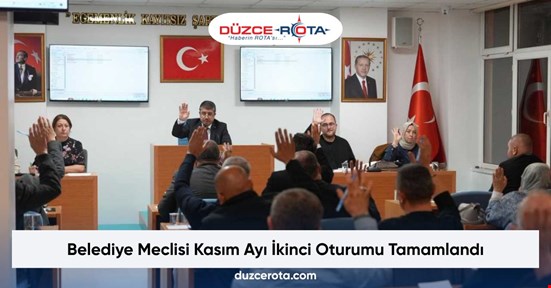 Belediye Meclisi Kasım Ayı İkinci Oturumu Tamamlandı