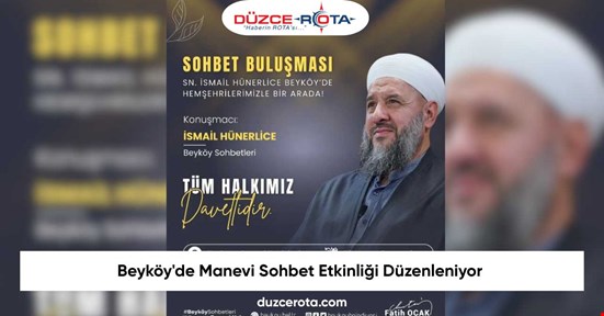 Beyköy'de Manevi Sohbet Etkinliği Düzenleniyor