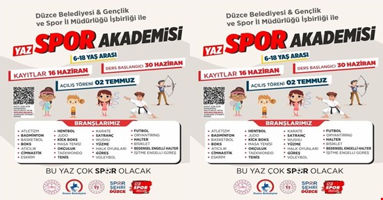 BU YAZ ÇOK ‘SPOR’ OLACAK