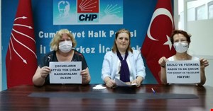 CHP’Lİ KADINLARDAN İSTANBUL SÖZLEŞMESİNİN YÜRÜRLÜKTEN KALDIRILMASINA PROTESTO