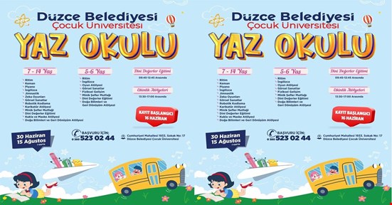 ÇOCUK ÜNİVERSİTESİ’NDE YAZ MARATONU BAŞLIYOR
