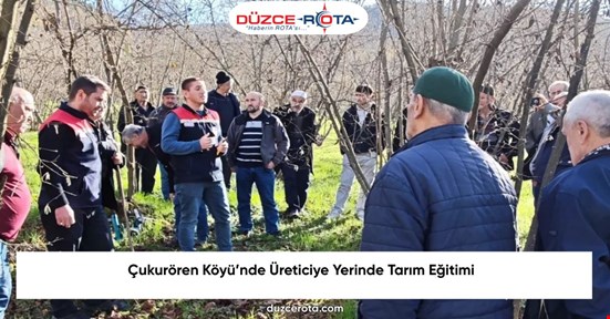 Çukurören Köyü’nde Üreticiye Yerinde Tarım Eğitimi